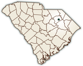 Map showing the City of Darlington, South Carolina